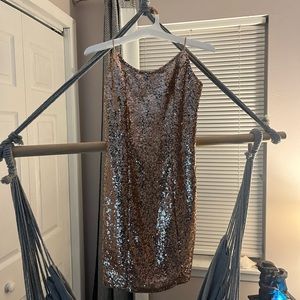 Brand new Windsor rose pink short glitter dress never worn